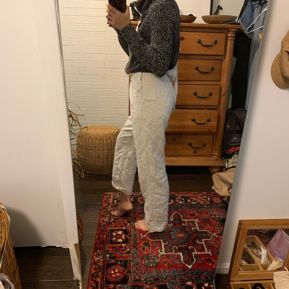 Anthropologie White Overalls - Picture 2 of 4